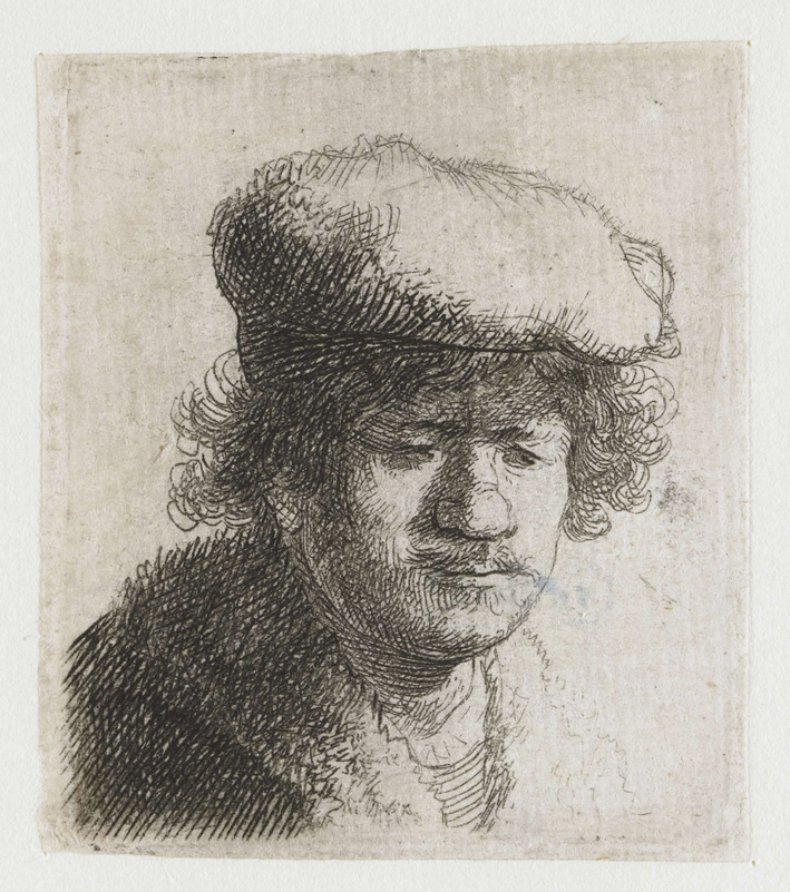  伦勃朗·梵·莱茵 Rembrandt van Rijn——带着画家帽子的男子